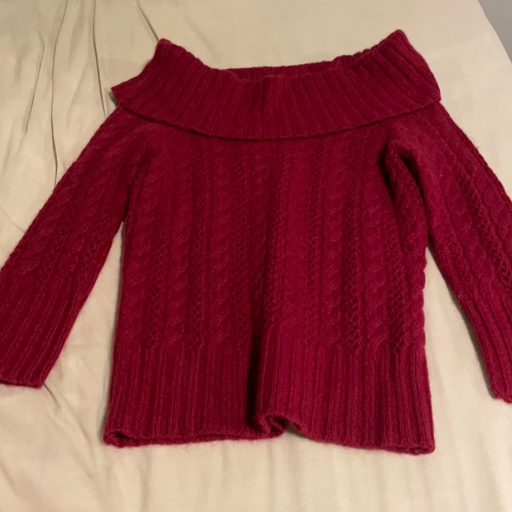 Red winter sweater
